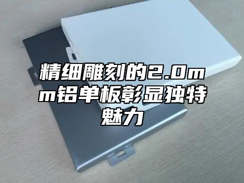 精细雕刻的2.0mm铝单板彰显独特魅力