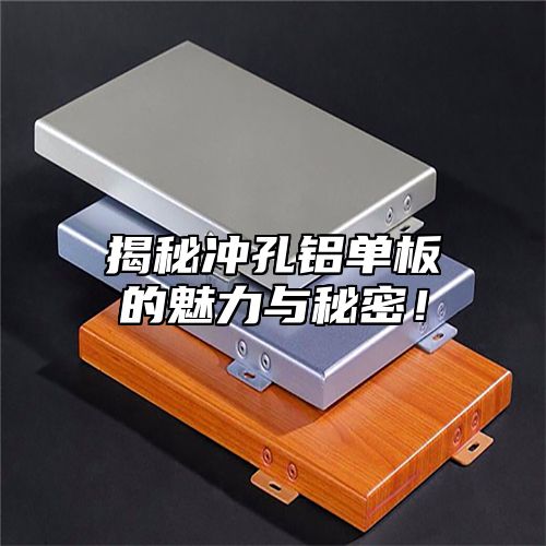 揭秘冲孔铝单板的魅力与秘密！