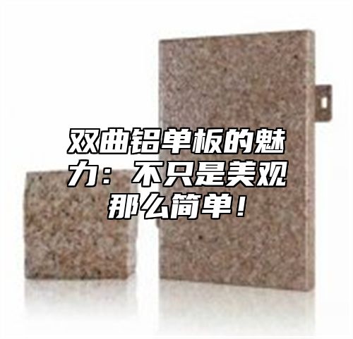 双曲铝单板的魅力：不只是美观那么简单！