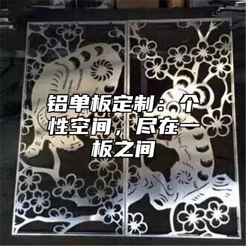 铝单板定制：个性空间，尽在一板之间