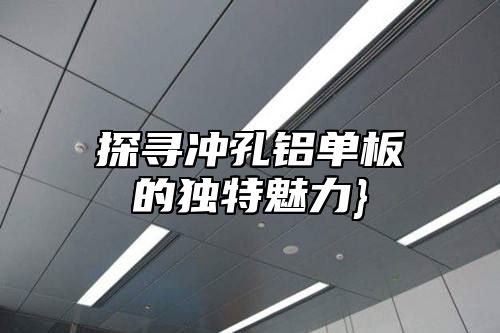 探寻冲孔铝单板的独特魅力}