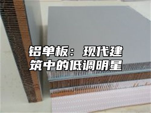 铝单板：现代建筑中的低调明星
