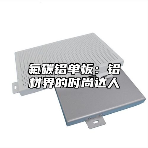 氟碳铝单板：铝材界的时尚达人