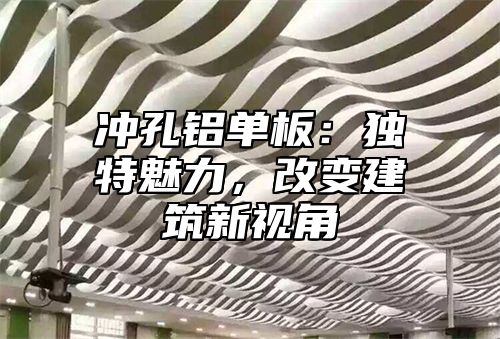 冲孔铝单板：独特魅力，改变建筑新视角