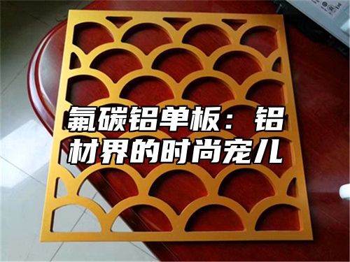 氟碳铝单板：铝材界的时尚宠儿