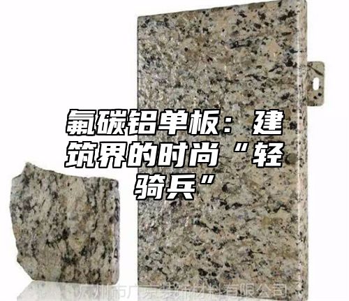 氟碳铝单板：建筑界的时尚“轻骑兵”