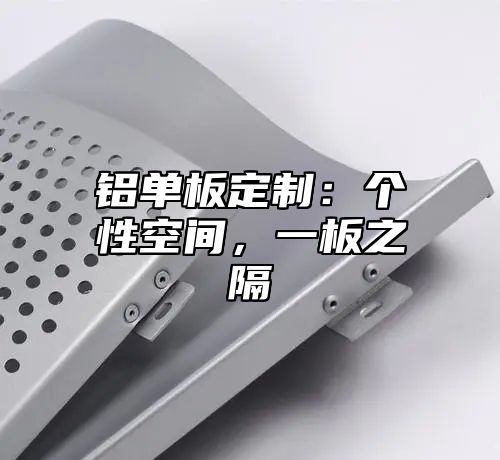 铝单板定制：个性空间，一板之隔