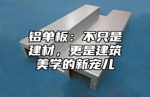 铝单板：不只是建材，更是建筑美学的新宠儿