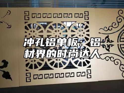 冲孔铝单板：铝材界的时尚达人