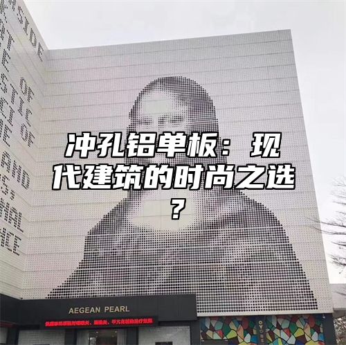 冲孔铝单板：现代建筑的时尚之选？