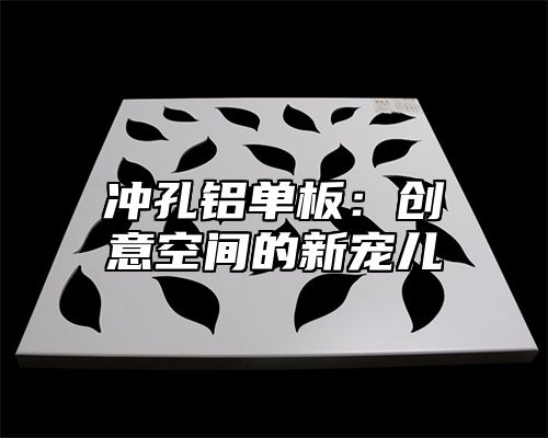 冲孔铝单板：创意空间的新宠儿