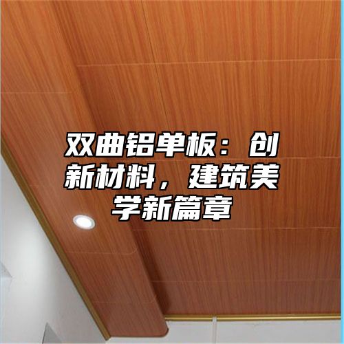 双曲铝单板：创新材料，建筑美学新篇章
