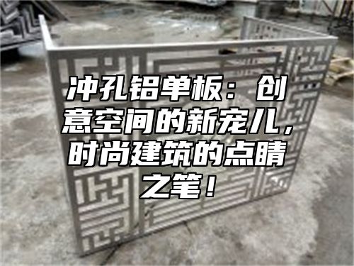 冲孔铝单板：创意空间的新宠儿，时尚建筑的点睛之笔！