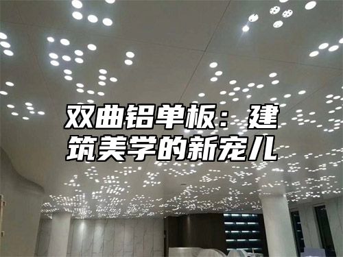 双曲铝单板：建筑美学的新宠儿