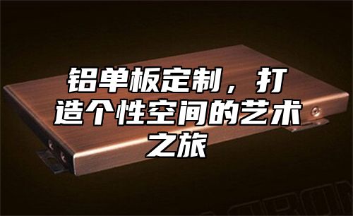 铝单板定制，打造个性空间的艺术之旅