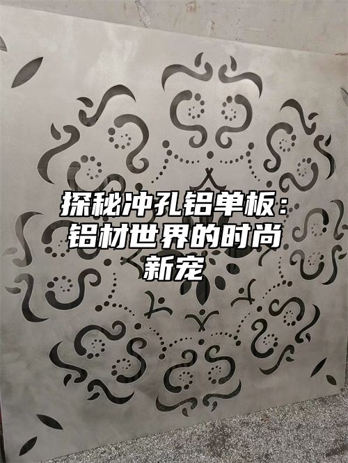 探秘冲孔铝单板：铝材世界的时尚新宠