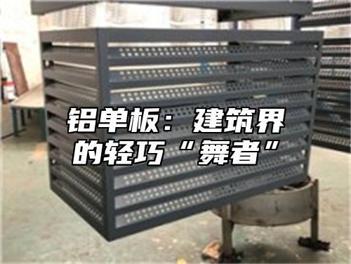 铝单板：建筑界的轻巧“舞者”