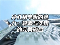 冲孔铝单板的魅力：轻奢与实用的完美融合