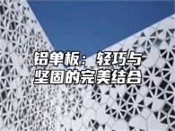 铝单板：轻巧与坚固的完美结合
