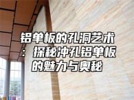 铝单板的孔洞艺术：探秘冲孔铝单板的魅力与奥秘