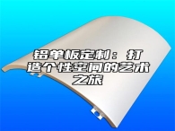铝单板定制：打造个性空间的艺术之旅