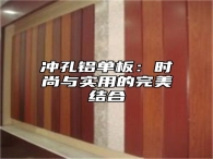 冲孔铝单板：时尚与实用的完美结合