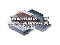 双曲铝单板：时尚与实用的完美结合